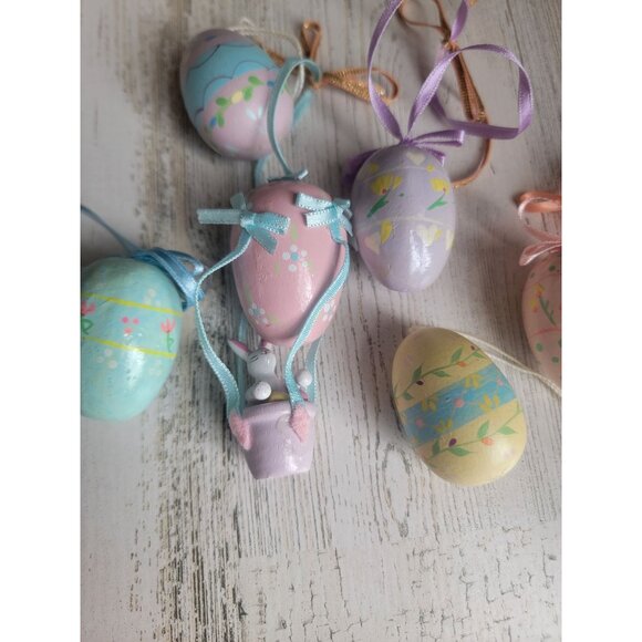 Easter bunny egg air balloon ornament Xmas spring - Picture 3 of 9